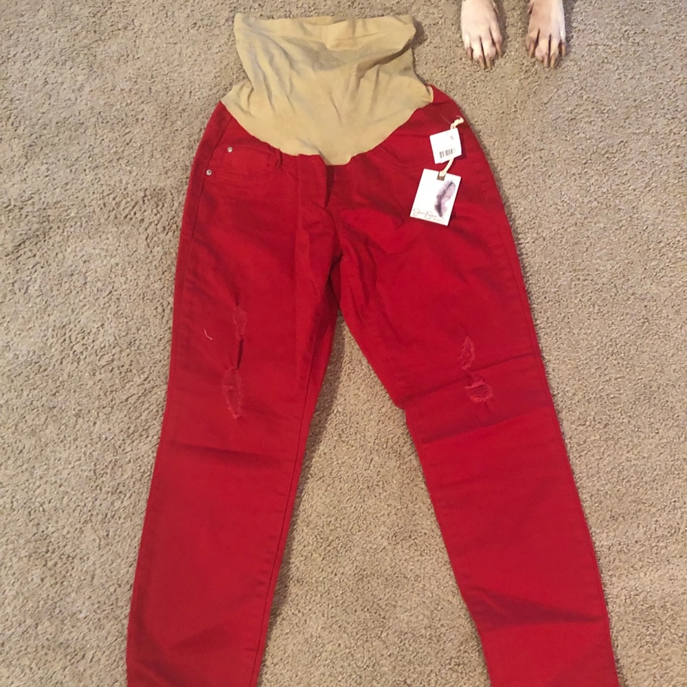 Motherhood Maternity Sz Small Full Panel Crops